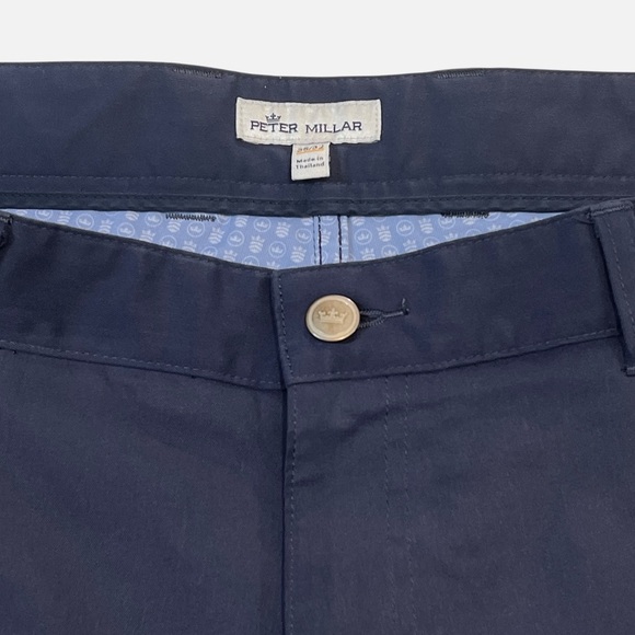 PETER MILLAR Crown EB66 Sport Five-Pocket Men’s Pants, Color Navy, Size 38x32 - Picture 2 of 10